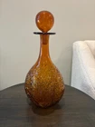 New ListingBlenko 678 Glass Decanter – 1967 Mid Century Bottle w/ Stopper (Honey Tone)