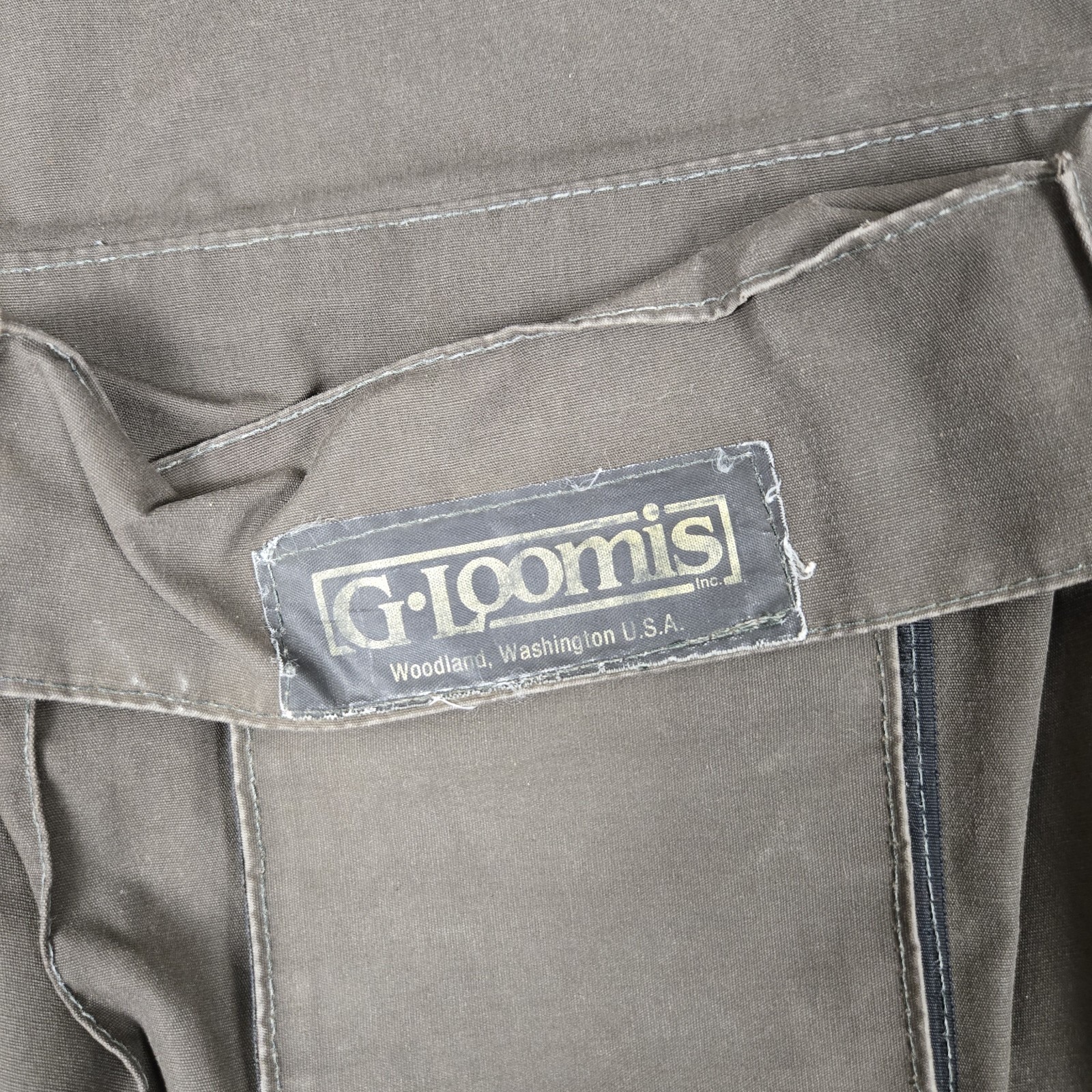 G. Loomis Fly Fishing Jacket Mens Large Brown Waxed VentX Wading Lined England