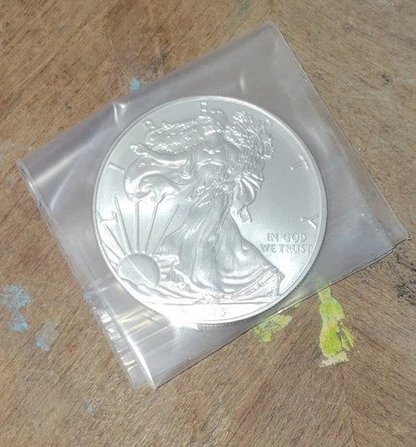 2002  Walking Liberty American Eagle 1 oz Fine .999 Silver Dollar