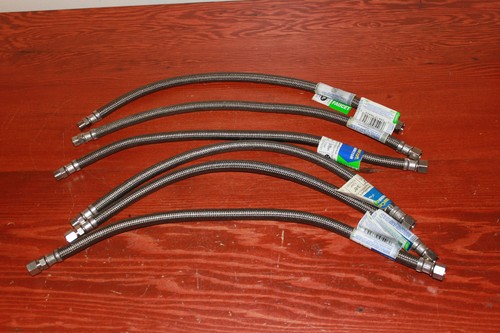 BrassCraft B1-20KC F 20" Faucet Supply Lines 3/8" Compression Lot of 6 NOS