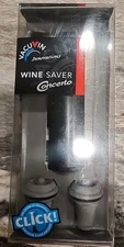 Vacuvin Concerto Wine Saver Vacuum Pump with Two Wine Stoppers