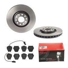 BREMBO BREMSSCHEIBEN Ø321MM + BREMSBELÄGE VORNE FÜR AUDI A4 B5 A6 C5 ALLROAD 