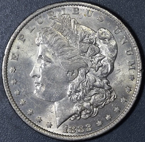 1882-O $1 MORGAN SILVER DOLLAR KM# 110 Grade:  AU++ A6112