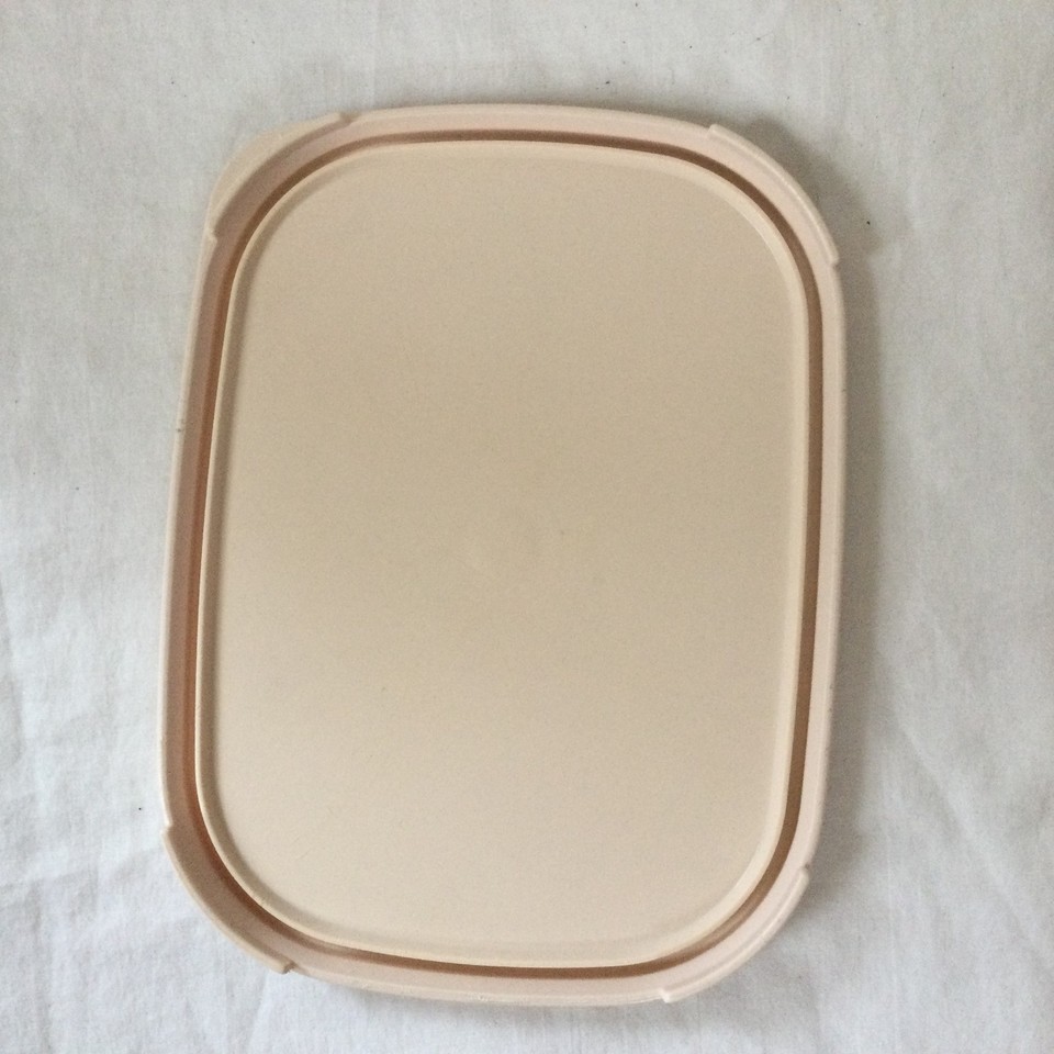 Tupperware 1793-2 Modular Mate Rectangular Replacement Snap Lid Beige ...
