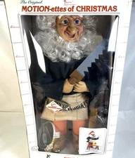 1990 Animated 21” ELF Saw & Table Telco MOTION-ette of Christmas  WORKS!