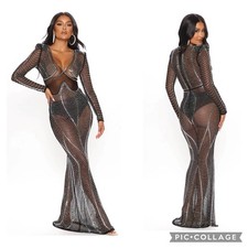 NEW! FASHION NOVA NOT YOUR AVERAGE GIRL EMBELLISHED DRESS WOMENS US SIZE XL