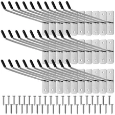 30pcs Wall Mounted Hook Heavy Duty Metal Single Hooks Home Storage Organizer ...