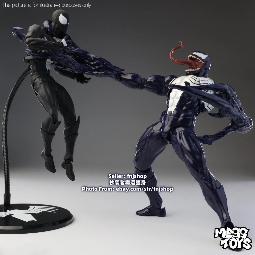 Mess Toys Lethal Neighbor Symbiote Suit Venom 1/12 Action Figure Model US STOCK image 23
