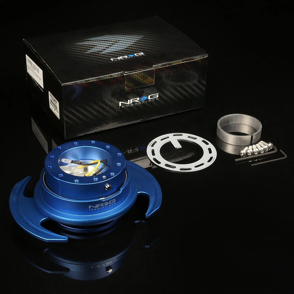 NRG VOLANTE BUJE CORTO + GEN 3.0 LIBERACIÓN RÁPIDA AZUL PARA DATSUN 240/260/280Z Foto 2 de 3