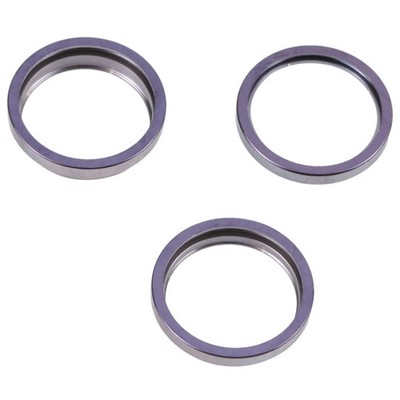 For iPhone 14 Pro Max 3PCS Rear Camera Glass Lens Metal Outside Protector Hoop