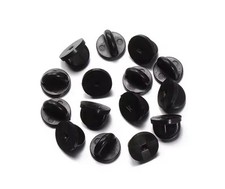 Rubber Pin Backers Circle 25pc Set Rubber Pin Backers Black Circle FREE SHIPPING