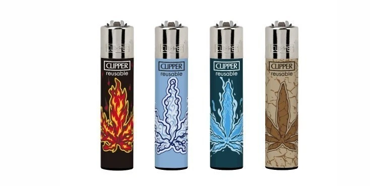 Clipper  4 x crazy look Refillable Lighters  collectable set of 4+ bonus - Picture 1 of 2