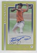 2017 Panini Donruss Signature Series Gold 14/49 David Paulino #SS-DA Auto 0q5
