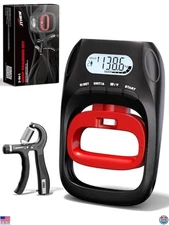 Grip Strength Tester & Trainer - Electronic Dynamometer 400lbs/180kg, Adjustable