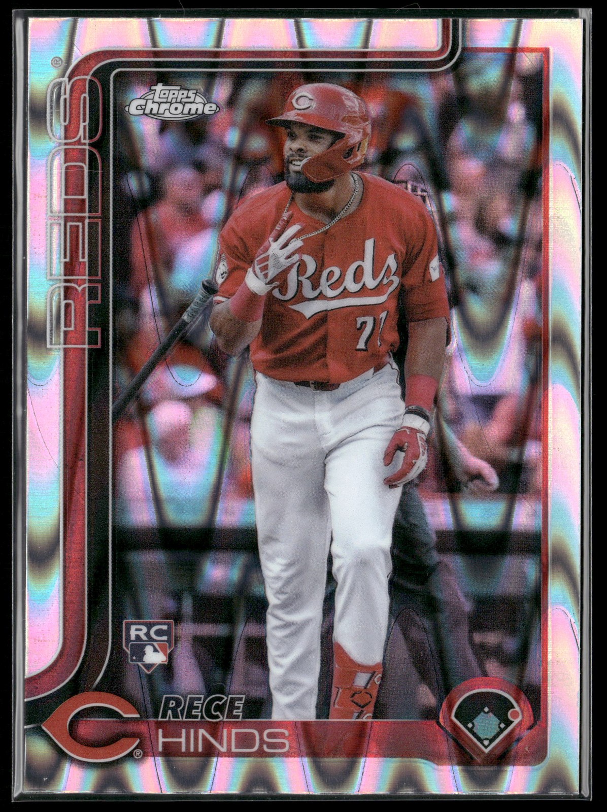2025 Topps Chrome #253 Rece Hinds Raywave Refractors