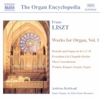 Franz Liszt - Works For Organ Vol. 1 - Cd - G4Z
