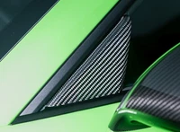 PORSCHE 991 911 OEM CARBON MIRROR TRIM TRIANGLE SET GT3 RS TURBO CSX EXCLUSIVE (For: Porsche 911)