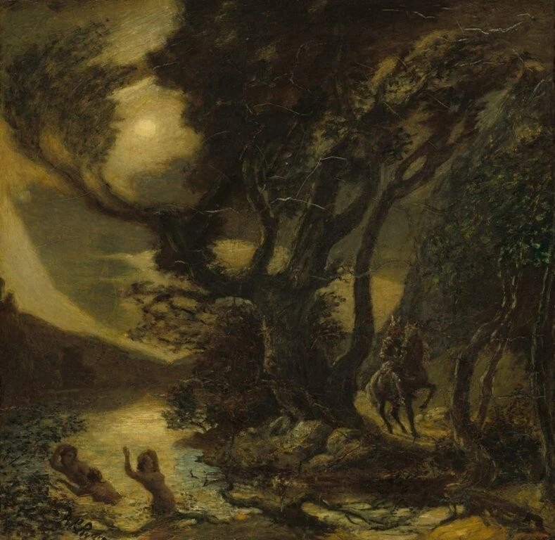 Siegfried and the Rhine Maidens by Albert Pinkham Ryder 1888 – Wagnerian Opera - Image 2 of 2