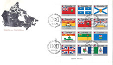 🍁Canada  #832a  LLpb     PROVINCIAL FLAGS      Brand New  1979  Oversize Cover