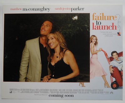 8x USA Aushangfotos FAILURE TO LAUNCH Matthew McConaughey/Sarah Jessica ParkerU9