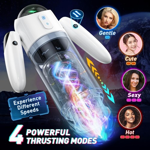 Automatic Male Masturbator Thrusting Sucking Squeezing Heating Stroker Sex Toys - Picture 4 of 7