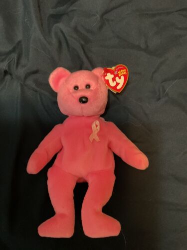 Ty Beanie Baby - AWARE the Bear Breast Cancer Awareness Bear