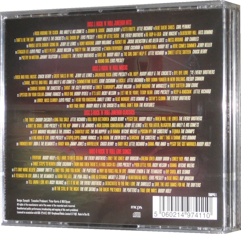 Ultimate Jukebox Rock & Roll American Diner 4 CD 100 Tracks of 1950s 1960s Music - Image 2 of 2