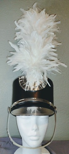 Marching Band Hat Shako With White 