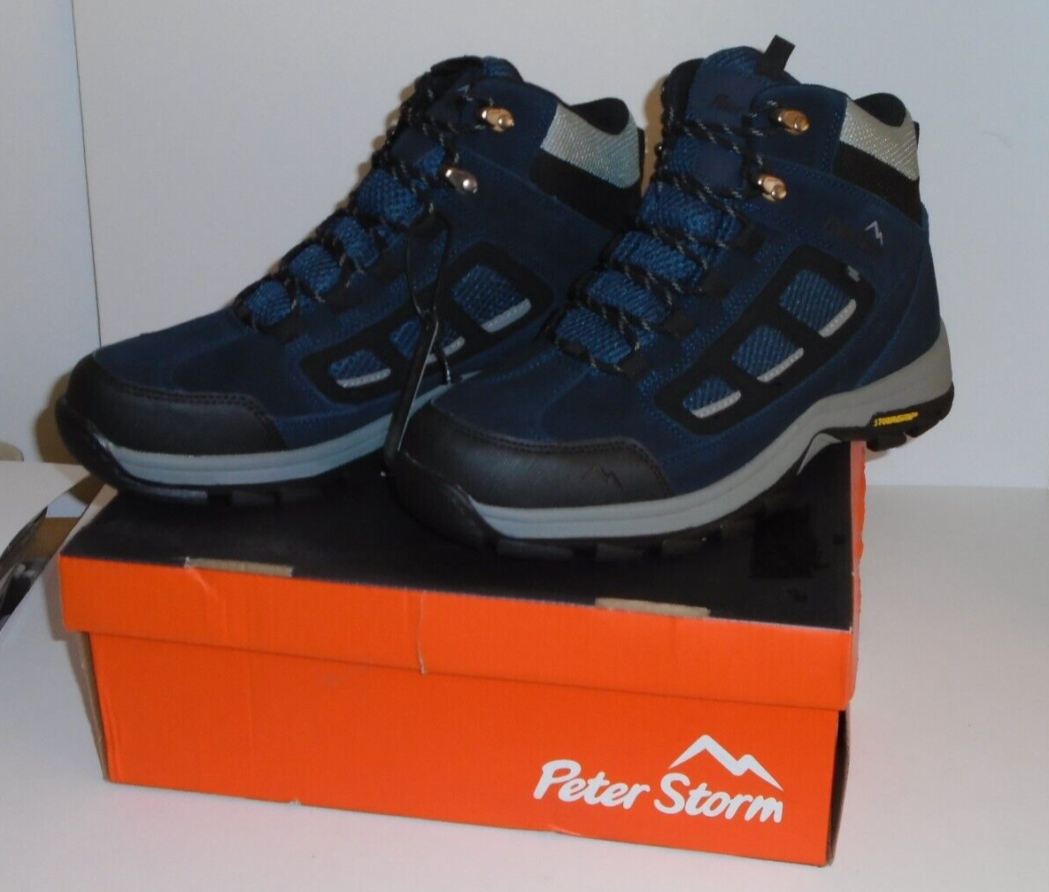 Walking Boots Peter Storm Camborne Mid Navy Ankle Support, NEW RRP
