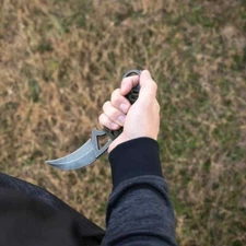 SOG Gambit XL Fixed Knife 4" AUS-10A Steel Blade OD Green Cord Wrapped Handle