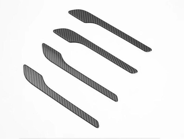 Carbon Fiber Door Handle Cover AntiScratch Car Accessories For Tesla Model Y 23 eBay