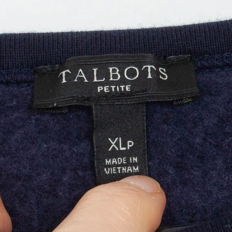 Sudadera Pullover Cuello Redondo a Lunares Talbots Mujer Talla XL Pequeña Neutra Foto 4 de 4