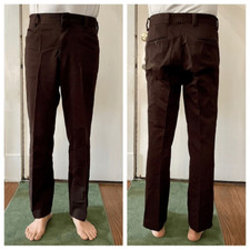 Vtg 70s Levi  s Panatela brown double knit polyester pants