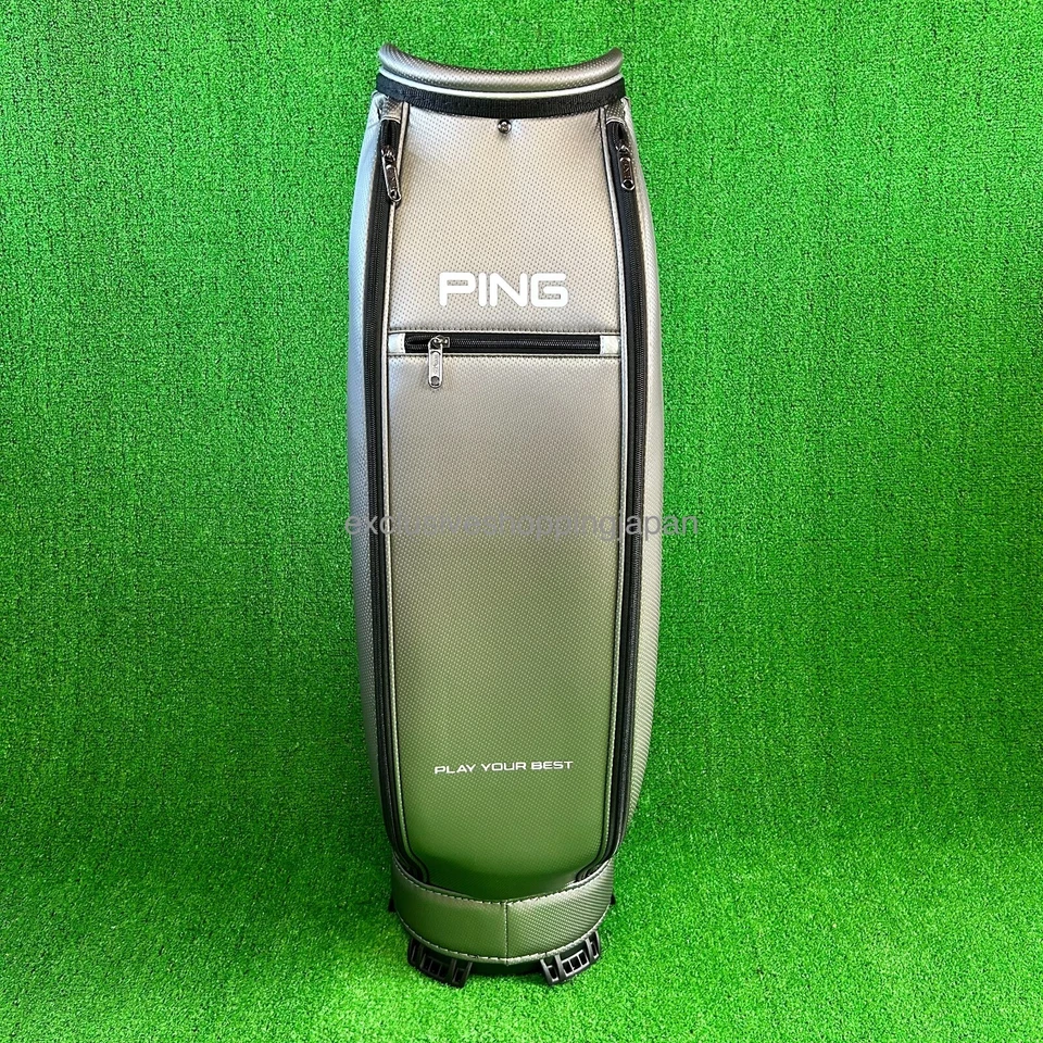 Bolsa de carro de golf Ping Peoria 9 pulgadas 5 vías liviana 2,9 kg plateada/negra modelo 2024 Foto 4 de 4