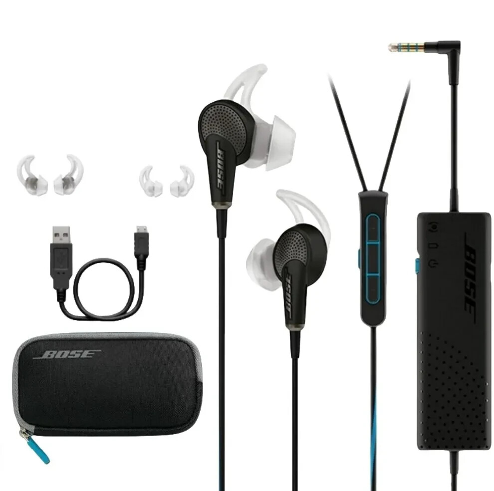 BOSE QC20 Acoustic Noise Cancelling Headphones Black-Android-6