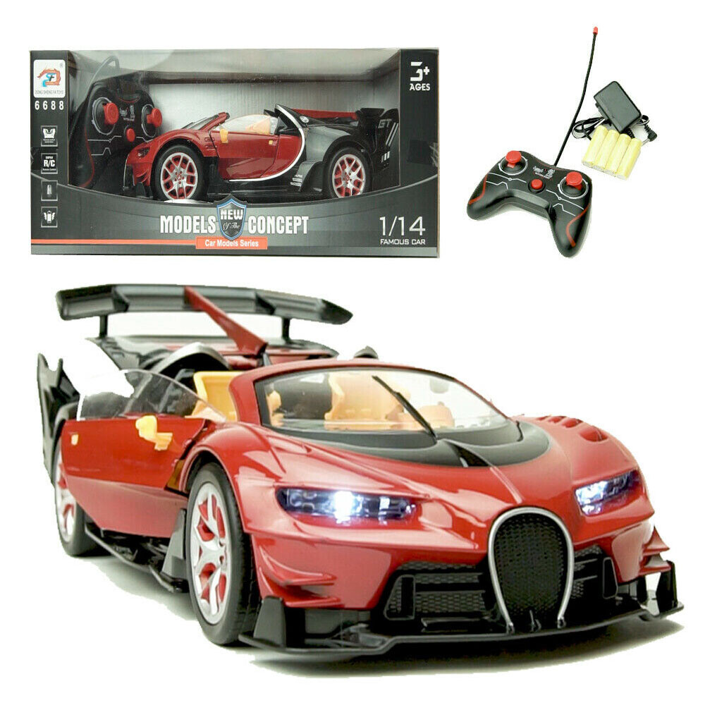 1/14 Scale Red RC High-Speed Race Car Toy for Kids Holiday Gift