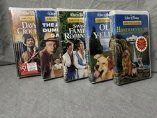 Walt Disney Family Film Collection -Lot of 5 VHS Movies SEALED Home Video Sealed