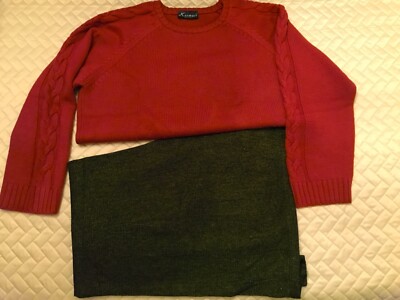 Damen Overall Gr. 54/56 Hose und Wollpullover Kermess