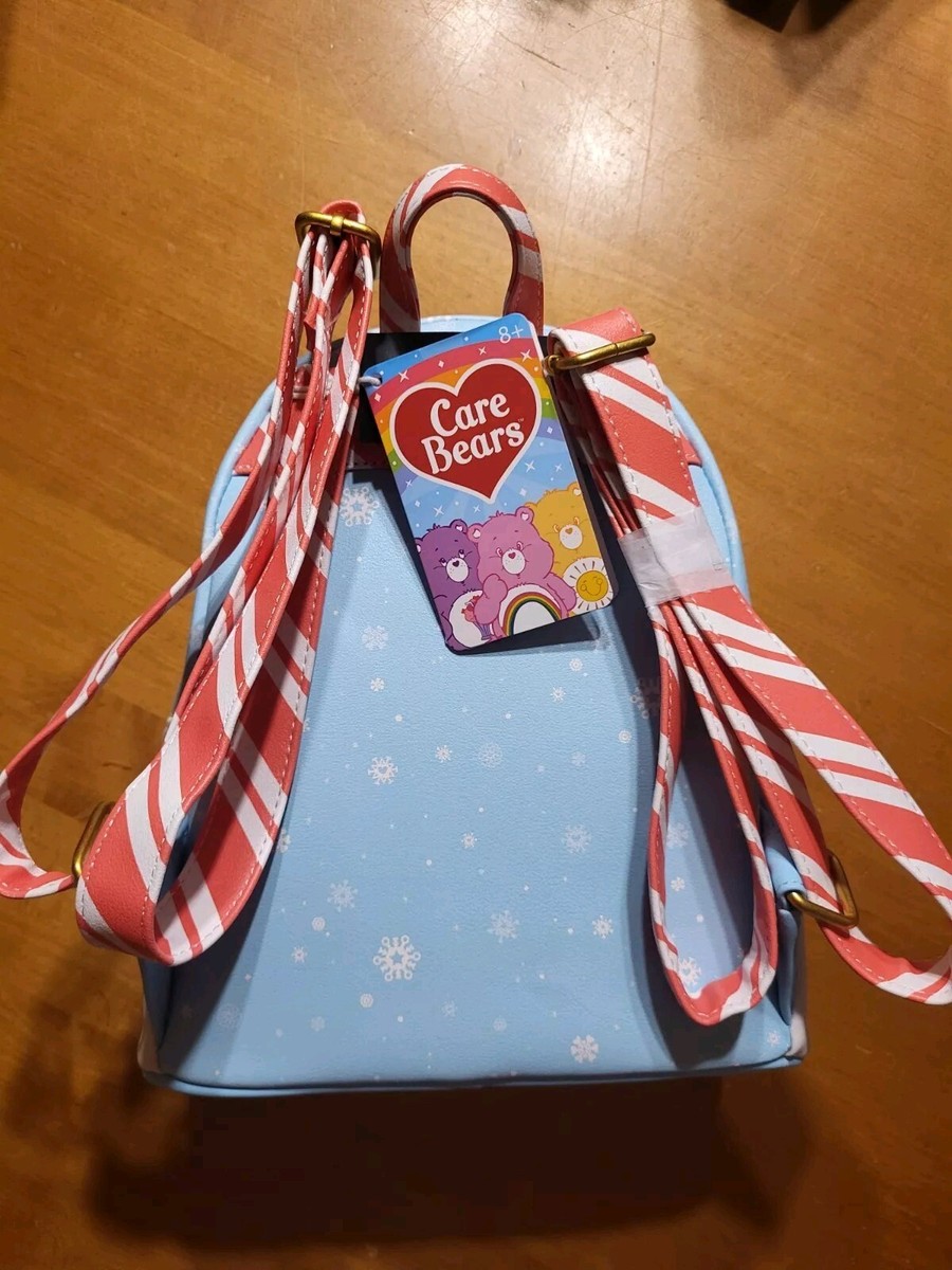 Care Bears loungefly snow fun candy cane strap mini backpack Loungefly Care Bears Snow Fun Christmas Candy Cane Stripes  main image 2