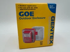Gentex GOE-R Outdoor Enclosure Back Box with Red Faceplate – New Open Box