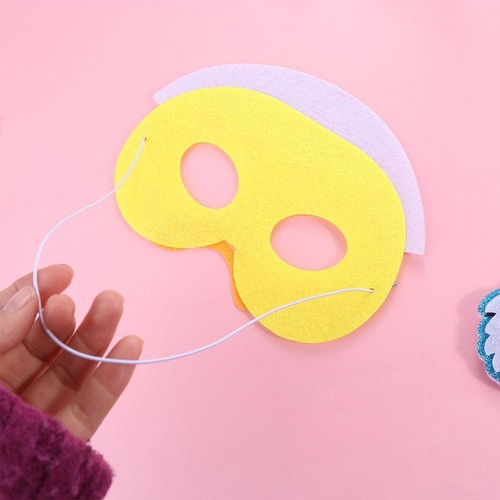 Exquisite Easter Felt Mask Cute Merry Easter Decoration Kids Gift - Picture 6 of 17