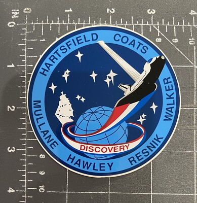 STS-41-D Raum Shuttle Discovery Sticker Aufkleber Nasa Sts 41 D Rundhals Aufgabe