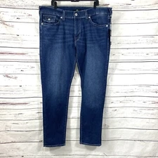 True Religion Geno Jeans Men’s 40x 32 Blue Relaxed Slim Denim