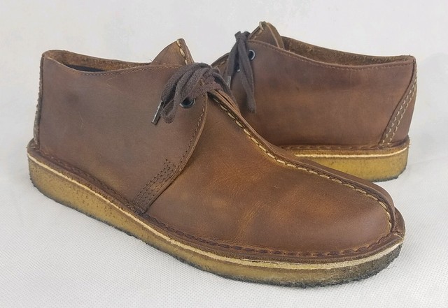 clarks desert trek brown leather