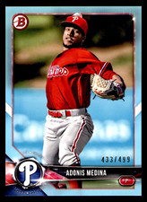 2018 Bowman Prospects Adonis Medina Sky Blue #BP51 -/499 - Phillies