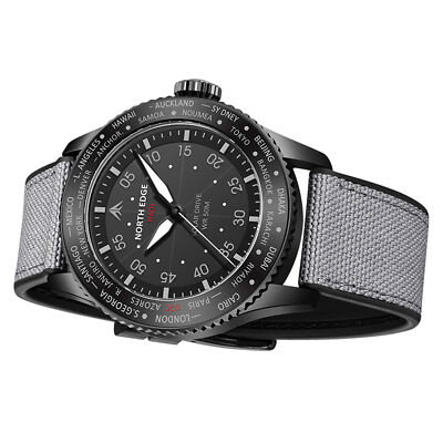  Mach Watch Pilot Watch Solar Powered Watch for Men 50M U6E8