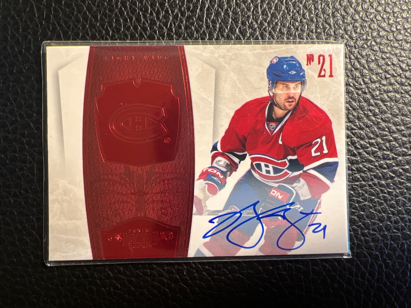 Carte Hockey Panini Dominion PEN PALS #4/25 - Signée Park, Leetch, Staal - 2011