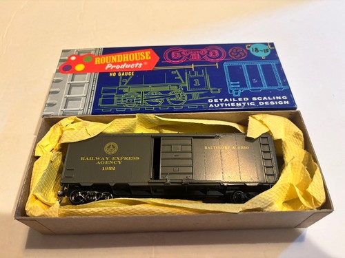 Roundhouse HO 40’ Roundtop Box Car 1089 B & O con Kadees construido nuevo en caja | Zustand: Used