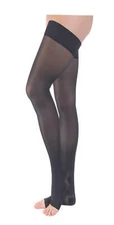 Jobst Ultrasheer 20-30 Thigh High Stockings w/ Silicone Dot Border - Black