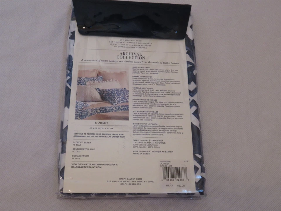 1 Ralph Lauren Dorsey Standard Sham  - Image 3 of 3